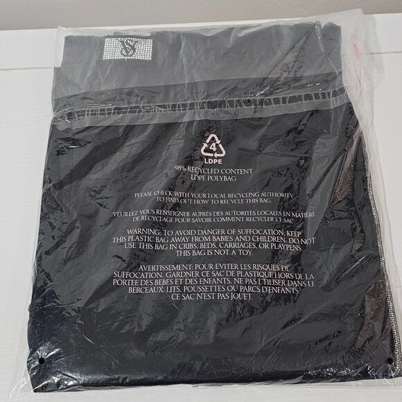 Victoria's Secret Glazed Satin Shine Long Pajama Set - Black - Size S / Regular - Picture 3 of 4